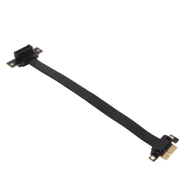 PCIE 3.0 1X Förlängningskabel 90 Graders Rätvinkel PCIE Riser-kort Ribbon Extender Full Speed Förlängningskabel 20cm / 7.9in