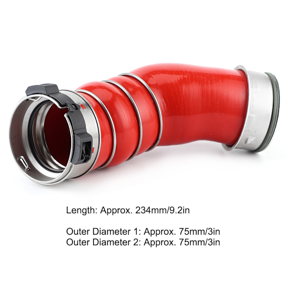 Turbo Intercooler Slange Rør 11617799873 Passer til X5 E70 X6 E71 M57N2 Motor