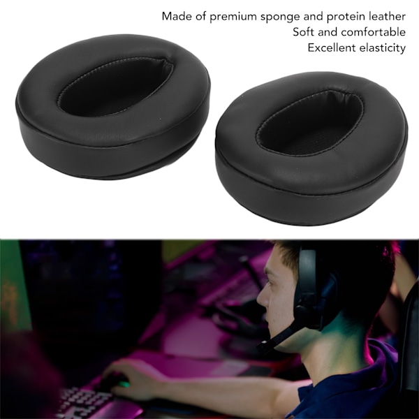 Udskiftning af ørepude Protein Læder Blød Svampe Støjisolering Ørepude til Sennheiser HD4.50BT HD4.50BTNC HD4.40BT