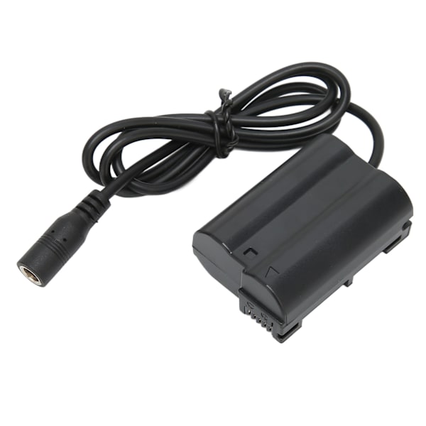 EL15 DC-kobling Dummy-batteri DC-kobling Strømadapter Kit til Nikon D7000 D7200 D7500 D500 D610 D750 100‑240V