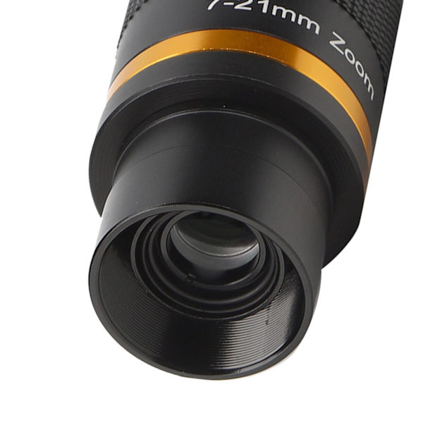 Astronomisk Teleskop 7-21mm Kontinuerlig Zoom Okular Observation 1,25 Tommer/31,7 MM Sort