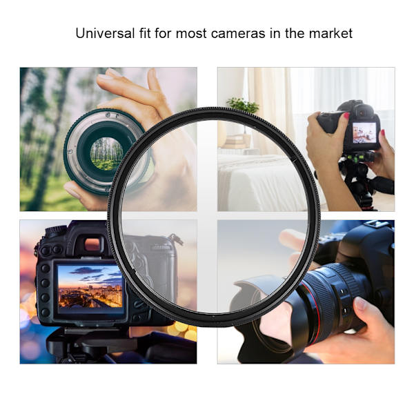 VBESTLIFE Univesal Ultra Slim UV-filterlins Skyddande filter för DSLR-kameror 52mm