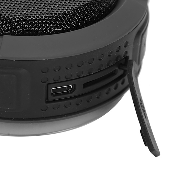 C6 Bluetooth-högtalare med sugkopp karbinhake vattentät mini-subwoofer för utomhussporter