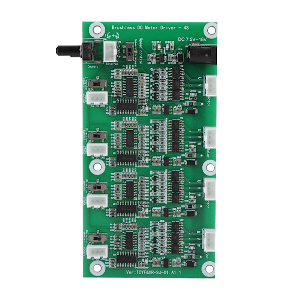 4-kanals børsteløs motor PWM multi-niveau beskyttelse børsteløs motor hastighedsregulator driver