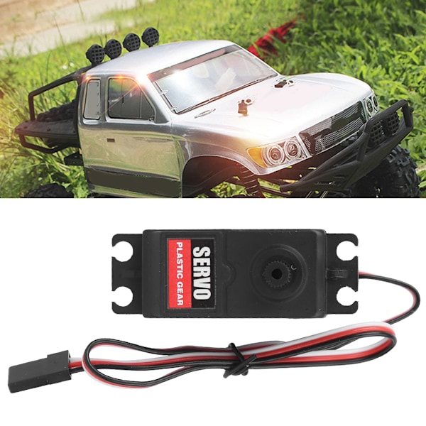 Metallväxel-servo med stark anpassningsförmåga, enkel installation för dina RC-bilar, hög precision, låg elektromagnetisk störning, vattentålig