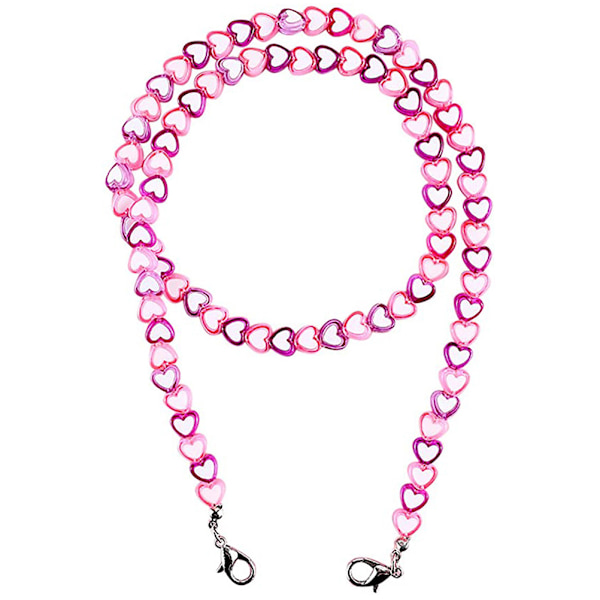 Perler Halskæde Akryl Hjerte Perle Halskæde Ansigtsmaske Snore Brille Kæde Kostume Smykker Strand Halskæder til Kvinder Piger