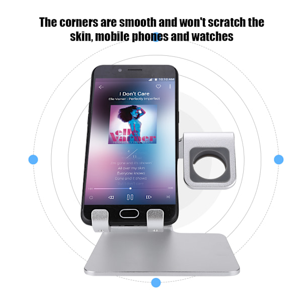 S16-1 For Apple Phone Watch 2 i 1 Aluminiumlegering Multifunksjonell Holder