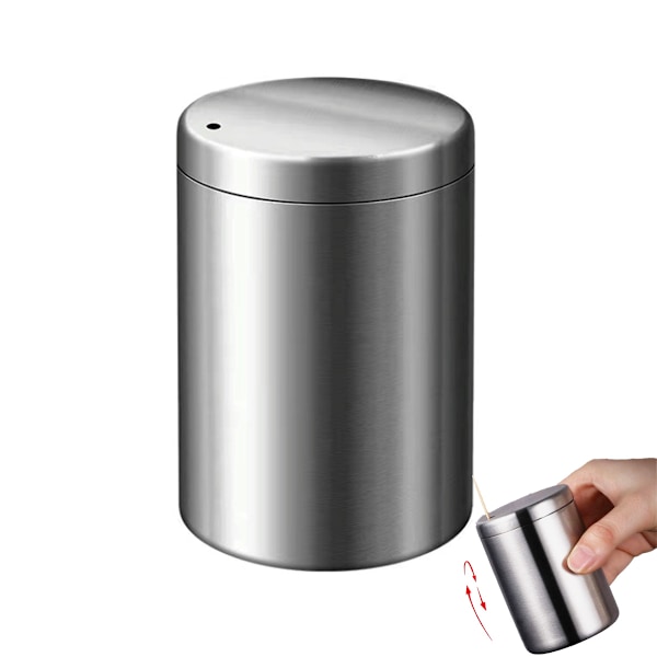 Praktisk Tandpetare Dispenser, Elegant Tandpetarhållare för Enkel Åtkomst i Ditt Vardagsrum, Tjock Konstruktion i Rostfritt Stål