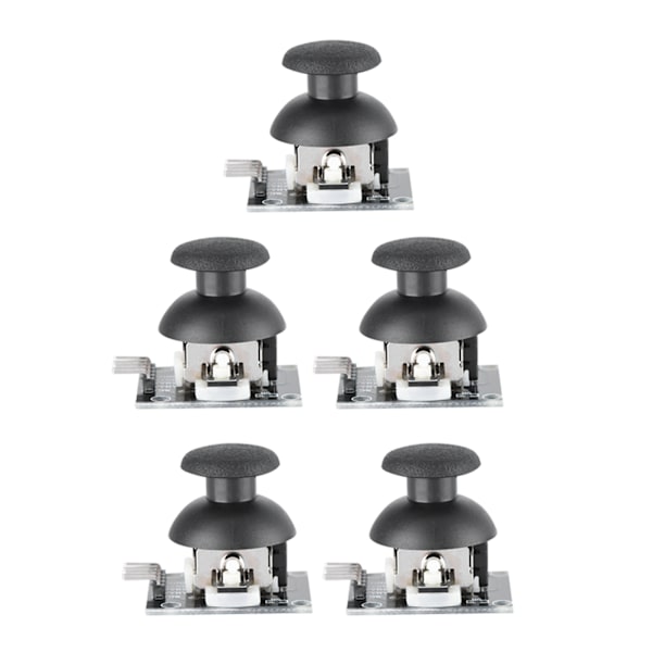 5 st Dual-axis joystickmodul för PS2-spelkontroll, spelkontrollspakskontrollsensor för Arduino