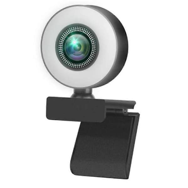 1080P Webcam Lysstyring Fuld HD 8MP Webcam PC Bærbar Auto Fokus Live Streaming Fleksibel med Mikrofon