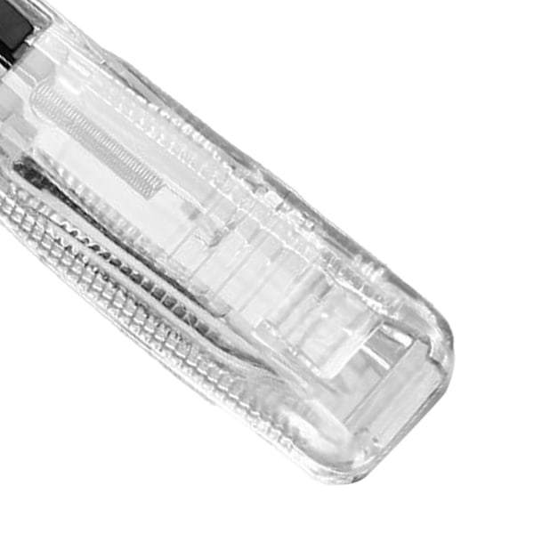 Papper Clam Multifunktionell Praktisk Tidsbesparande Hållbar Handhållen Pappersklämma Dispenser för Dokumentanteckningar Transparent