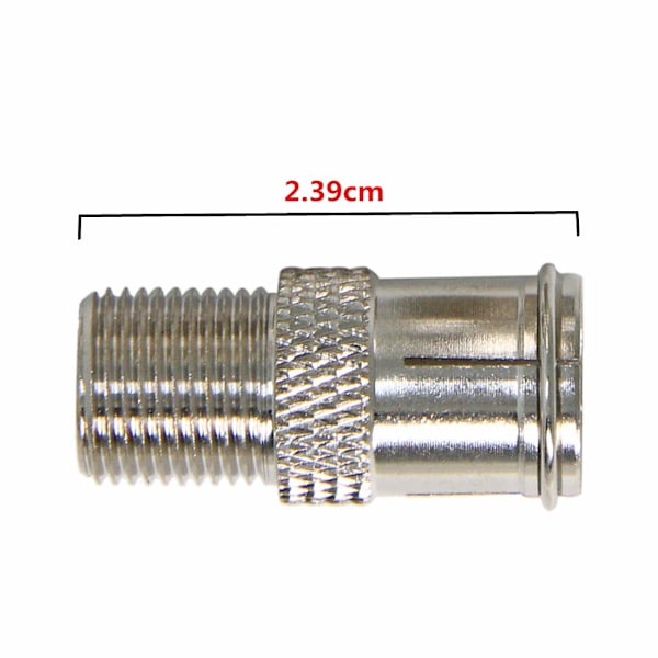 Guldpläterade koaxialkabelkontakter för antenn & satellit, 3 x F-typ snabb push-on adapter för husbilar och camping-TV-anslutning, Anti-oxidation