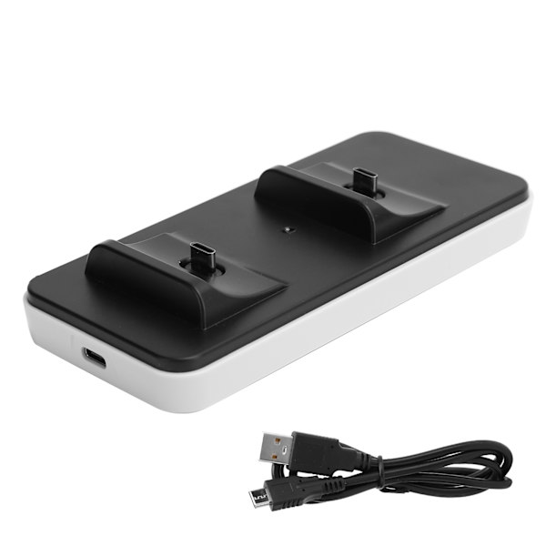 Trådlös Gamepad Laddare Dubbel Controller Laddningsstation med Kontaktkonverteringshuvud för PS5