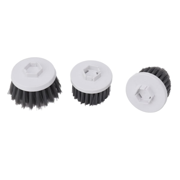 3PCS Elektrisk Spin Scrubber Borsthuvud Sladdlös Rengöring Scrubber Borsthuvud för Utbyte