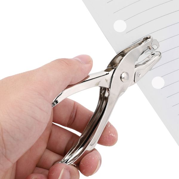 3 kpl ruostumattomasta teräksestä valmistettuja reikäleimasimia, 3 mm:n yhden reiän käsin paperilipun rei'ityspiht