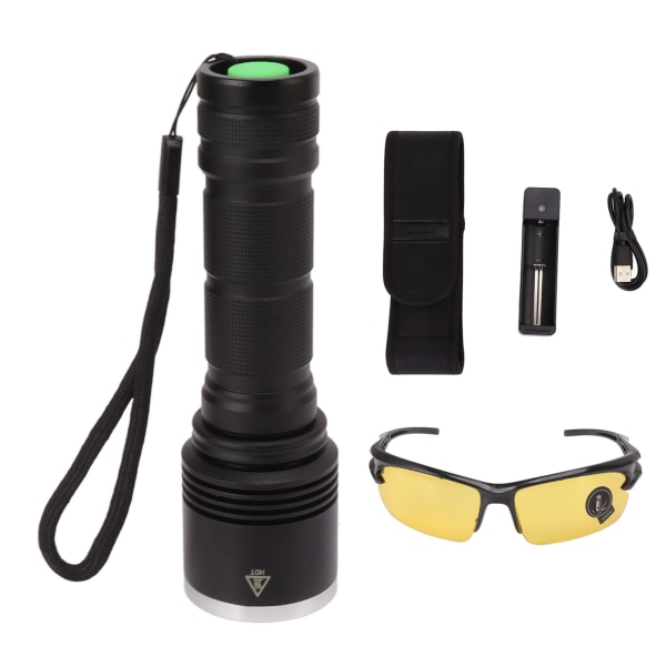 365nm UV-svartljus ficklampa USB-laddningsbar svartljus ficklampa