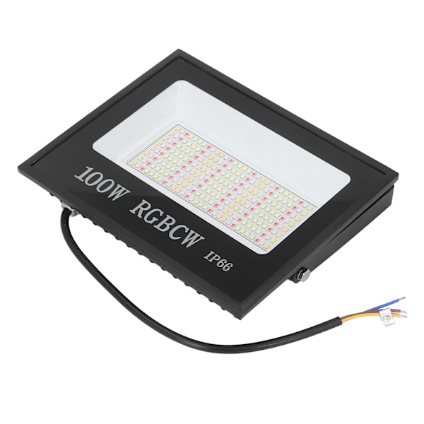 Effektiv RGB Flerfärgad Super Stark LED Strålkastare, IP66 Vattentät Utomhusbelysning med Justerbart Metallfäste för Mångsidig Användning