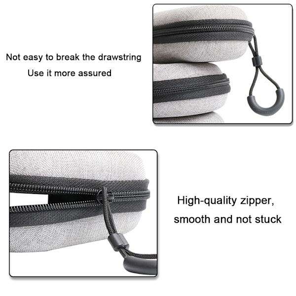 2 stk. Earphone Earbuds Headset Hovedtelefon Bære Etui Holder Mini Opbevaringsboks Organizer Beholder Møntpung Tegnebog til MP3, Bluetooth Ear Buds