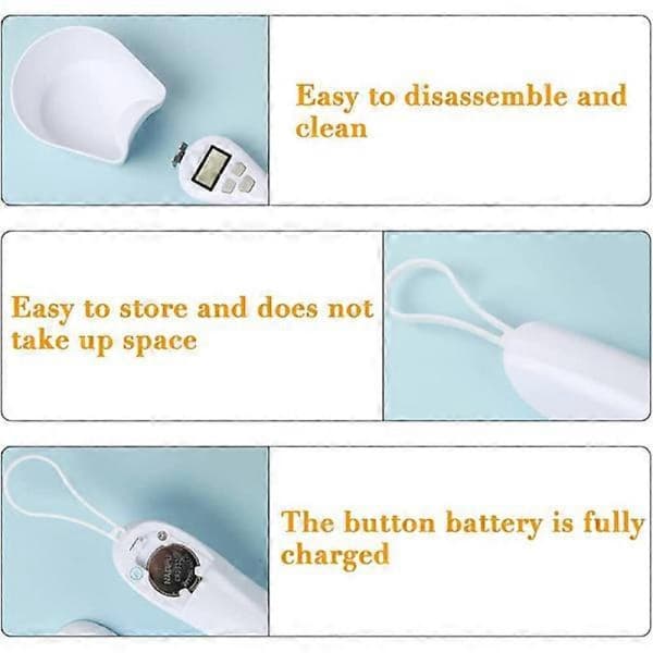 Elektronisk hundemads måleske med LCD-display
