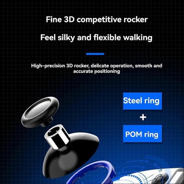 D11 Strækbar Trådløs Game Controller Kompatibel med SWITCH/Android/IOS Tablet Multifunktionel Streaming Joystick Sort