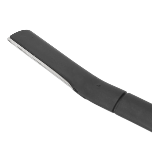 Metall øyenbryns trimmer rustfritt stål unisex manuell øyenbryns skjegg trimmer med 6 blader for hår svart