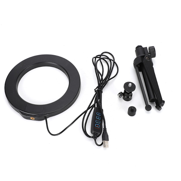 PULUZ PKT3032 Mobiltelefon Live Selfie Lampe 3 Farve Belysning Justerbar 40 LED Ring Fyldelys