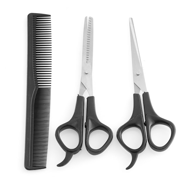 3 stk. hårsakse, klippesakse, salon, professionel frisør, hårklippesæt, udtynding, frisørværktøj med frisørkam