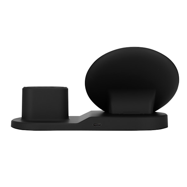 3 i 1 10W trådlös laddningsdockningsstation snabbladdning för iPhone/AirPods/iWatch (Android B)