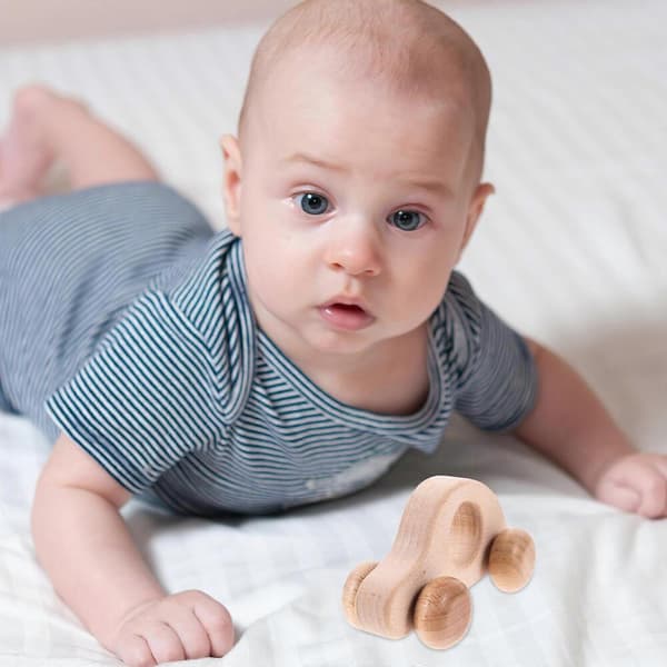 GETIT Träbilleksak kompatibel med babyns greppträning och handledsstärkning