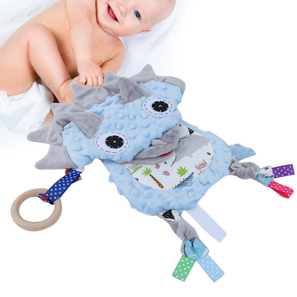 Baby Lugnande Handduk Cartoon Animal Mjuk Tröstande Leksak Handduk Plu