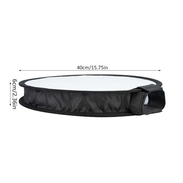 40CM Bærbar Foldbar Rund Form Speedlite Softbox Diffuser til Kamera Flash Lys