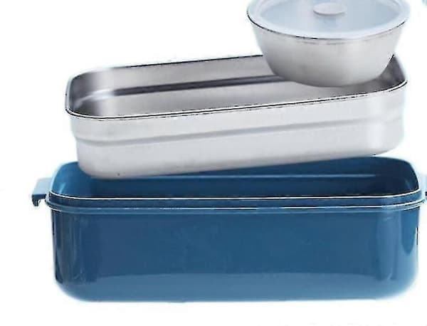 GETIT Lunchlåda i rostfritt stål Dubbel Lunchlåda Lunchlåda