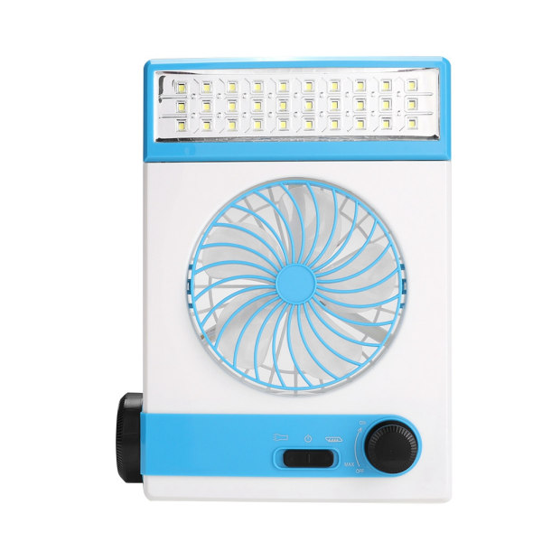 Solar Power Rechargeable Multifunctional Cooling Fan And LED Lig