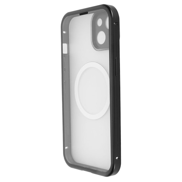 Fodral för iPhone 13 Metall Magnetisk Absorption Stöttålig Skyddande Telefonfodral med Kameralinsskydd Blå