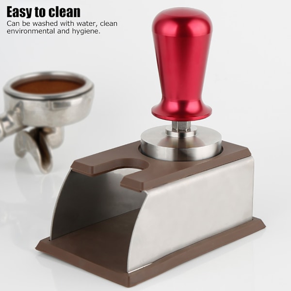 Innovativ Espresso Tamper för Kaffeälskare, Manuell Kaffebönpress med Fjäderassisterad Funktion, Rostfritt Stålkonstruktion för Säkerhet,