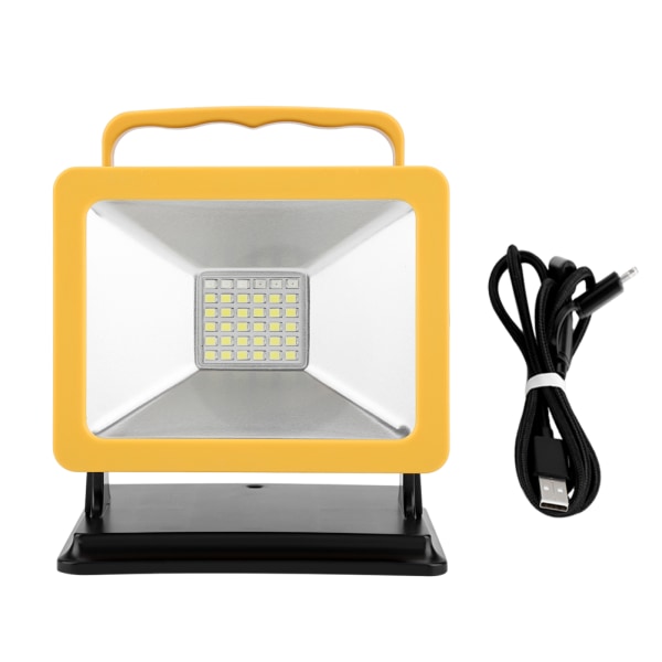 30W 5200mAh Gul Ramme LED Nødlys Spotlight Flash Advarsel L