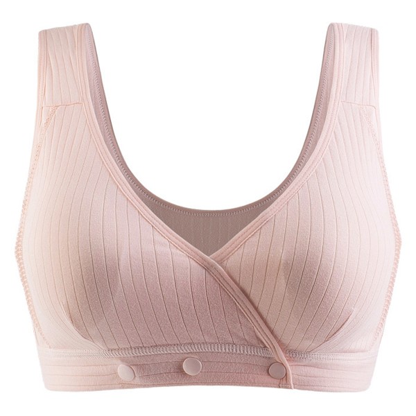 Amningsunderkläder ren bomull sommar tunn främre knäppning väst-stil postpartum amning plus size gravida kvinnor bh graviditet