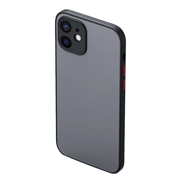 Frostig telefonfodral med exakt hålposition Fall Proof Translucent Phone Protective Cover för IPhone Svart för IPhone 11
