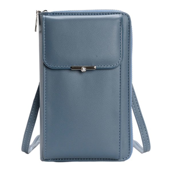 Liten läder crossbody-väska för kvinnor, lätt crossover-väska axelväska