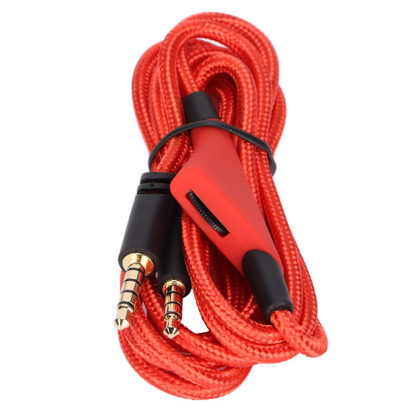 Reserve lydkabel med innebygd volumkontrollkabel og uten innebygd demperkabel for Astro A10 A40TR Gaming Headset (Volumkontroll rød)