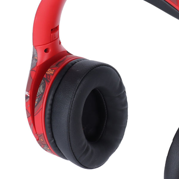 ELA2 Bluetooth-headset trådlöst huvudmonterat lysande HIFI-hörlurar med mikrofon för spel (röd)