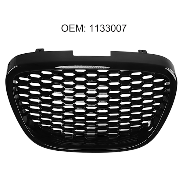 Frontgrill 1133007 Blank Svart Värmebeständig Stötfångarnät Grillersättning för Seat Leon Altea Toledo