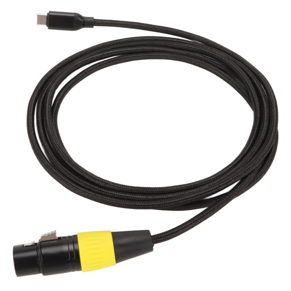 XLR till USB C-kabel Flexibel Typ C Hane till XLR Hona Sladdkontakt Adapter för PC Telefon Surfplatta