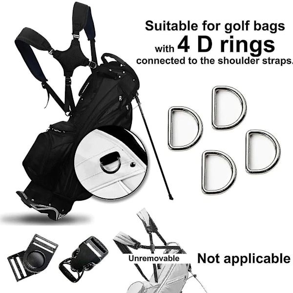 Golfupplevelseförbättrare, Pålitligt Material För Lång Livslängd, Justerbara Dubbla Axelremmar Med Halkfri Design, Universell Ersättning För De Flesta