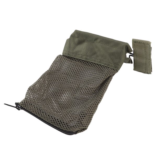 Messinkikuori Keräilijä Nylon Mesh Messinki Catcher Ulkona Kuori Säilytyspussi Tarranauhatyyppi