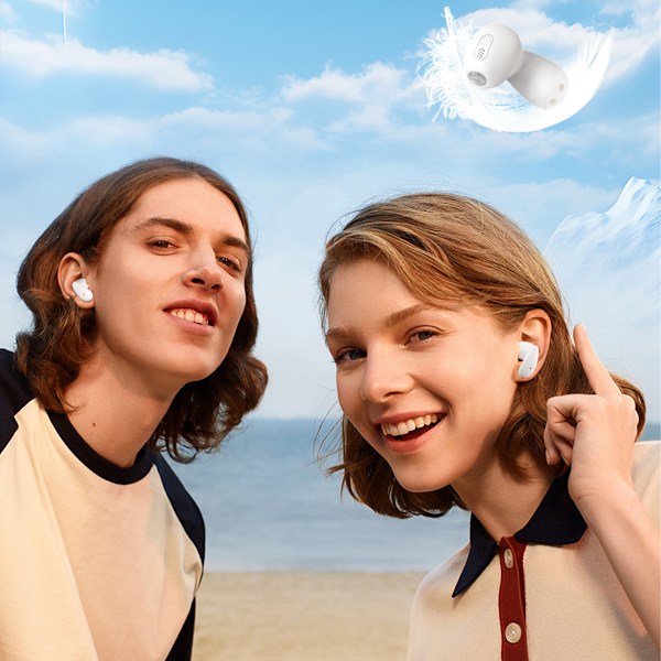 True Wireless Hörlurar, Bluetooth 5.3, Ergonomisk Design, Lång Batteritid, Brusreducering, Touchkontroll, Din Idealiska Följeslagare för Musik och Samtal