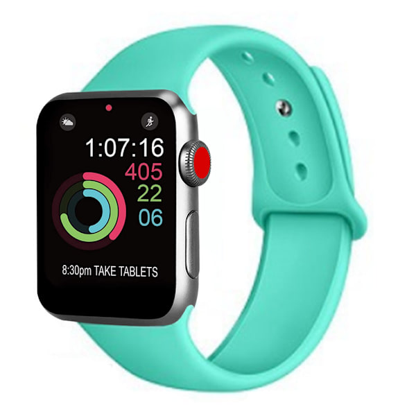Sport Watch Band kompatibel med Watch 38-40mm Mjukt silikonersättningsband Sportband kompatibel med iWatch Series 5/4/3/2/1, S/M, M/L