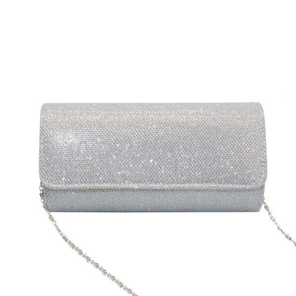 Aftonväska Clutch Handväskor för Kvinnor Damer Glittrande Party Handväska Bröllopsväska Color:silver