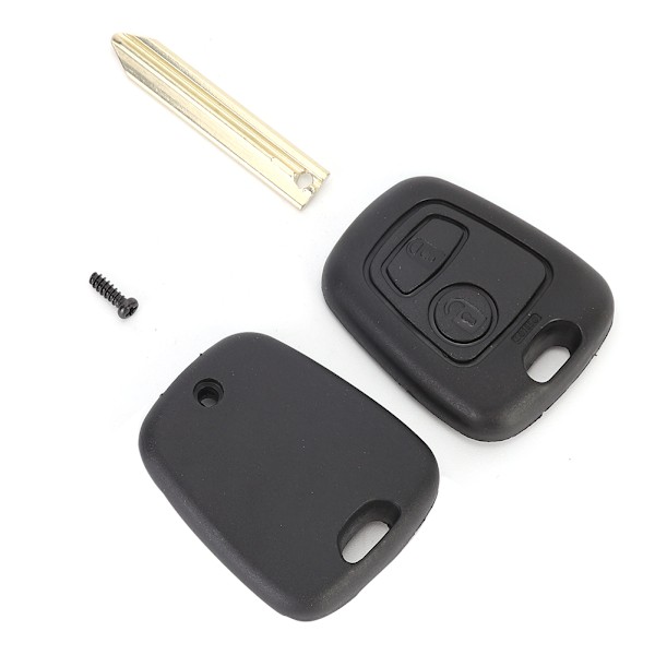 Nyckelringfodral för bil 2 knappar ABS-skydd Tillbehör Passar Citroen C1 C2 C3 C4 Xsara Picasso