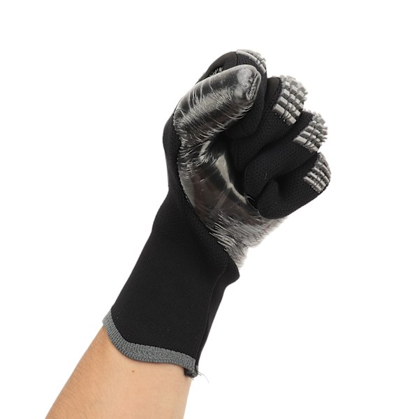 2 stk. Fodboldmålmandshandsker Sorte Anti-Slip Latex Åndbar Ekstra Fingerspidsbeskyttelse Målmandshandsker til Fodboldkonkurrence
